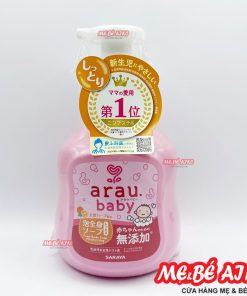 BỌT TẮM GỘI, SỮA TẮM DƯỠNG ẨM CHIẾT XUẤT CAM ARAU BABY CHAI 450ML