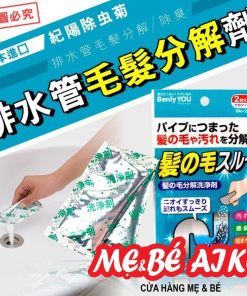 Set 2 gói bột thông tắc vệ sinh đường ống, làm tiêu tóc Novopin Nhật Bản