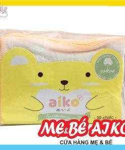 KHĂN SỮA XUẤT NHẬT 3 LỚP AIKO 25X35 (10 CÁI/TÚI)