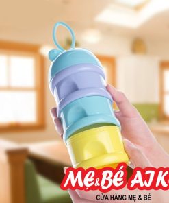 Hộp chia sữa 3 tầng có quai cầm
