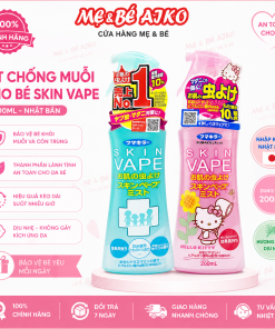 Xịt Chống Muỗi Skin Vape Nhật Bản 200ml Cho Bé – Xịt Đuổi Muỗi, Côn Trùng