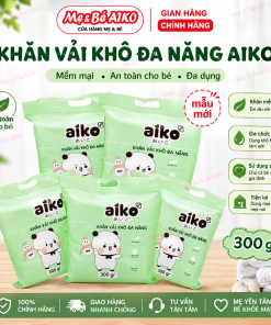 [Combo 5 gói] Khăn vải khô đa năng AIKO - Gói 270 tờ