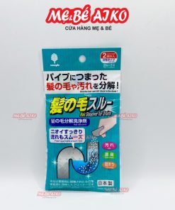 Set 2 gói bột thông tắc vệ sinh đường ống, làm tiêu tóc Novopin Nhật Bản