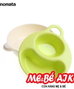 Bát ăn chia ngăn Inomata Hàng Nhật cho bé (màu xanh lá)