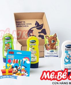 Bộ Sữa Tắm Gội chăm sóc trẻ em Những Người Yêu Động Vật Bubchen Cho Bé + Tặng Kèm 1 Bộ Bút Chì Màu Ngẫu Nhiên
