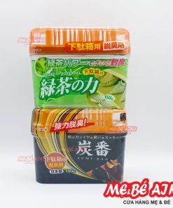 Hộp khử mùi tủ giày, tủ quần áo than hoạt tính/Trà Xanh 150g - Hàng Nhật Bản Từ Shop Mevabeaiko