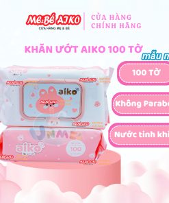 KHĂN GIẤY ƯỚT AIKO KHÔNG MÙI 100 TỜ/TÚI