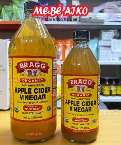 Giấm Táo Hữu Cơ Bragg 473/946ml -Hàng Mỹ Chứng Nhận USDA