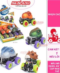 Đồ Chơi - Biệt Đội Xe Ô Tô Chạy Trớn Khủng Long Mini Cho Bé Tại Shop Mẹ Và Bé Aiko