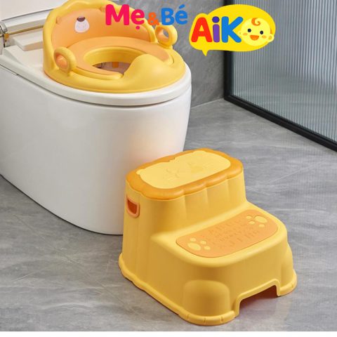 UNMEI- Bệ thu nhỏ bồn cầu cho bé ngồi trên toilet đi vệ sinh cao cấp, chống trơn trượt có tay nắm
