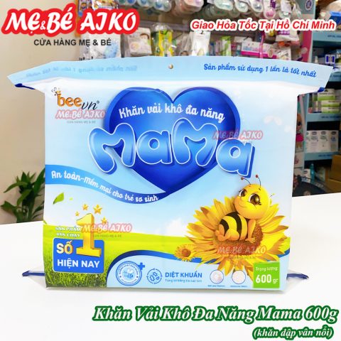 [HÀNG CHÍNH HÃNG] KHĂN VẢI KHÔ ĐA NĂNG MAMA (Bịch 600g)
