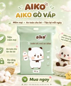 Khăn vải khô đa năng AIKO 900g– Mềm mại, thấm hút tốt TẠI Mevabeaiko Hồ Chí Minh