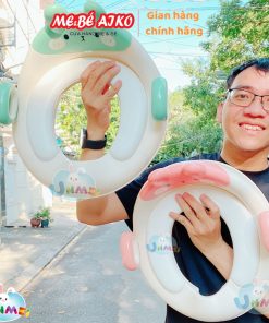 Bệ, nắp thu nhỏ bồn cầu, toilet cho bé đi vệ sinh/ Bệ lót thu nhỏ bồn cầu hình ếch cao cấp có tay vịn UNMEI BABY HOOD