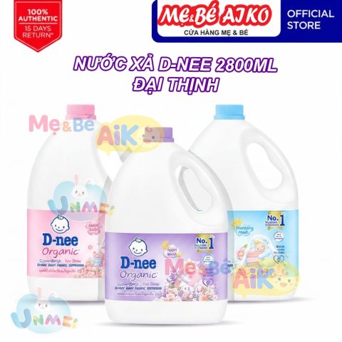 Nước xả vải D-nee cho trẻ sơ sinh, giúp quần áo mềm mại phù hợp cho làn da nhạy cảm -Can 2800ml- DNEE Đại Thịnh