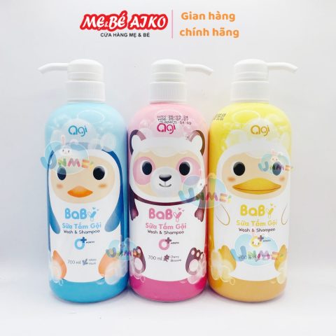 Agi Sữa Tắm Gội 2 In1, An Toàn Nuôi Dưỡng Làn Da Em Bé Với Dung Tích 700ml