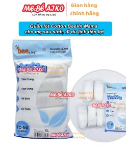(5 chiếc) Quần lót giấy Cotton BeeVn Mama cho mẹ sau sinh, đi du lịch tiện lợi - mevabeaiko