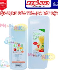 Hộp đựng muỗng đũa, thìa Nakaya/INOMATA có nắp đậy hàng sản xuất tại Nhật - Chính hãng tại Mevabeaiko