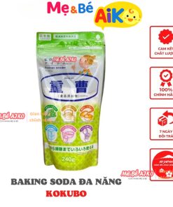 Baking soda bột tẩy đa năng dùng để rửa hoa quả, tẩy rửa vết ố 240g hàng nội địa Nhật Bản tại mevabeaiko
