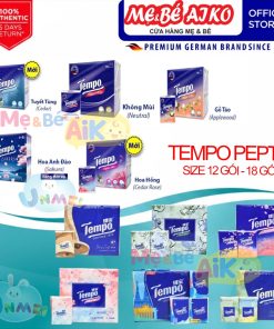 Khăn Giấy Bỏ Túi Tempo 4 Lớp Không Hương/Hương Thơm Dễ Chịu Tiện Lợi Lốc 12/Lốc 18 Gói