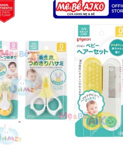 Dụng Cụ Lược Chải, Kéo Cắt Móng Tay PIGEON Cho Bé từ 0-3 tháng trở lên, Dạng Đầu Tròn Rất An Toàn