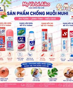 Lăn, Xịt, Kem chống muỗi và côn trùng cắn muhi - Nhật Bản Cho Bé