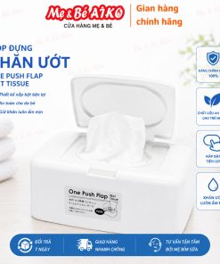 Hộp đựng khăn giấy ướt Nhật có nắp bật