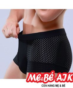 Quần Lót Nam màu Đen Xuất Nhật Dạng Đùi Thông Hơi Thoáng Mát, Chất Mềm Mịn (Ảnh Thật)