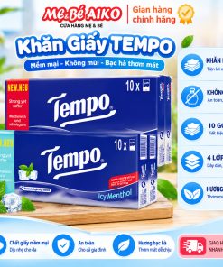 Khăn giấy bỏ túi cao cấp Tempo Regular 4 Lớp Bền Dai An Toàn Cho Da Thương hiệu Đức