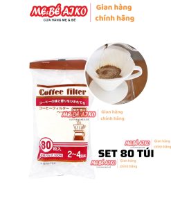 Set 80 túi giấy lọc trà, cà phê size L Sanada kyowa nội địa Nhật Bản
