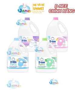 [Chính Hãng Đại Thịnh] Nước giặt Dnee Organic, D-nee Thái Lan Can 3000ml An Toàn Cho Trẻ Nhỏ