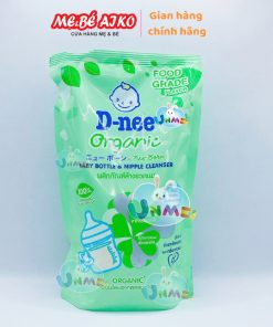 (Mẫu Mới) Nước Rửa Bình Sữa Organic D-nee, Dnee Rửa Cả Đồ Chơi, Rau Củ Quả, An Toàn Cho Bé Tui 550ml