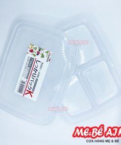 Hộp nhựa đựng thực phẩm chia 4 ngăn 710ml Nakaya nội địa Nhật Bản