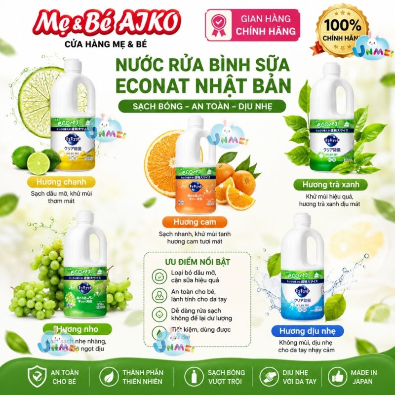[MẪU MỚI] Nước Rửa Chén Kao 1250ml Nội Địa Nhật Bản – Nước Rửa Bát Đậm Đặc, Sạch Dầu Mỡ, Khử Mùi Thực Phẩm