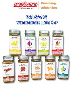 Bột Gia Vị Vinasamex Hữu Cơ – Nghệ, Gừng, Quế, Hồi, Tiêu, Tỏi, Hành, Sả, Ớt