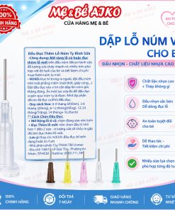 Đầu Đục Lỗ Núm Ti Bình Sữa Cho Bé, Dùng Được Nhiều Loại Núm Ti, Nhiều Size Theo Độ Tuổi