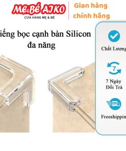 Bọc góc bàn silicon an toàn cho bé, bịt góc bàn hình chữ L chống va đập Shop Mevabeaiko