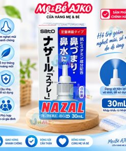 Xịt xoang mũi Nazal Sato 30ml nội địa Nhật Bản