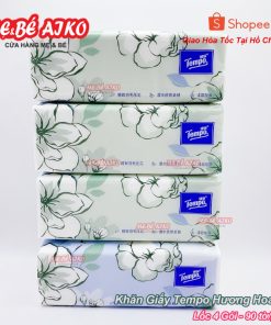 (Hương Hoa Nhài) Khăn Giấy Rút Cao cấp Tempo - 4 Lớp Bền Dai, An Toàn Cho Da - Thương Hiệu Đức (Lốc 4 Gói)