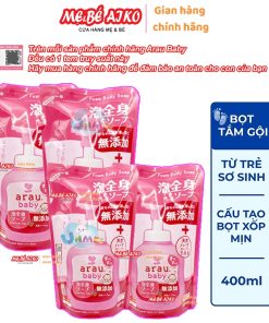 Combo 4 Túi Sữa Tắm Thảo Mộc Cho Bé Arau Baby (400ml x 4 Túi )