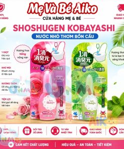 Nước hoa bồn cầu Shoshugen Nhật Bản, Tiện Dụng Khử Mùi Hiệu Quả, Giữ Không Gian Thơm Mát Dài Lâu